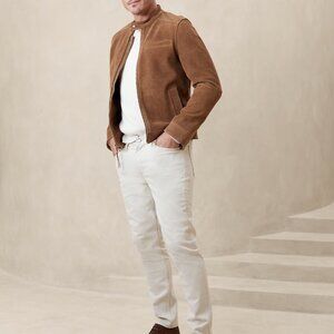 Banana Republic Men’s Slim Travel Jean Size 31x30 Cream Color